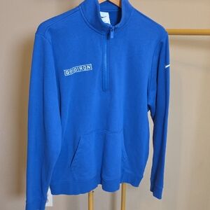 Nike Men's Blue Gridiron Quarter-Zip Pullover